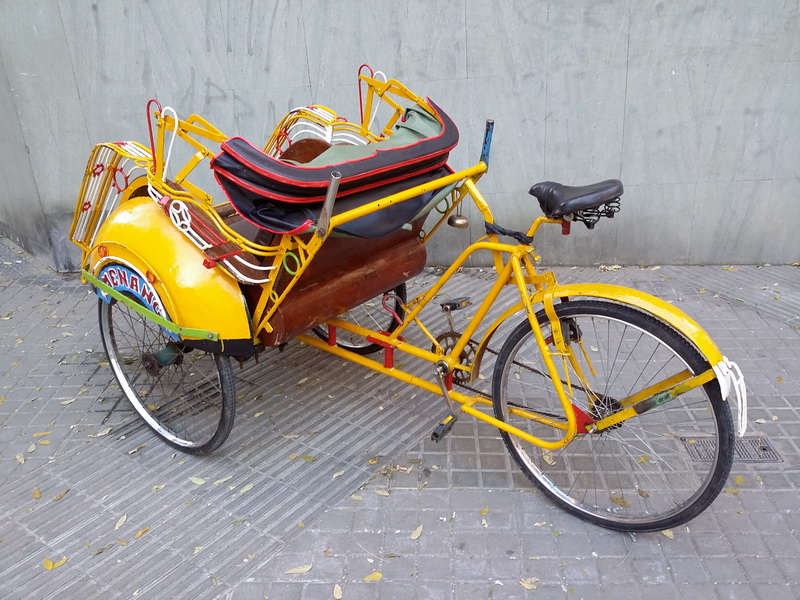 0091 rickshaw bicicleta taxi metal madera 160x120x240 _170eu._ 1u